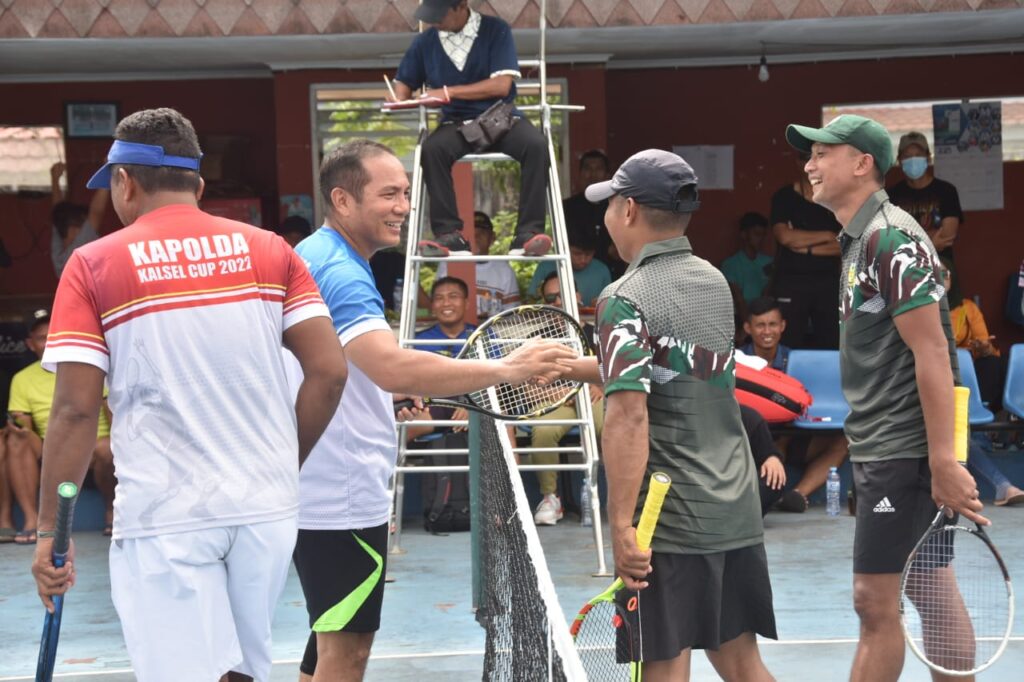Turnamen Tenis Lapangan Hari Bhayangkara Ke-77 Polda Kalsel Resmi Ditutup