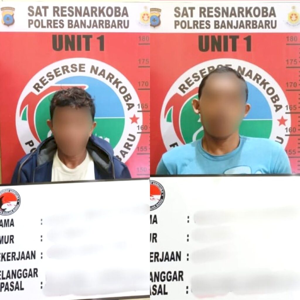 Petugas Ciduk Dua Pengedar Dan Pemakai Sabu Di Banjarbaru