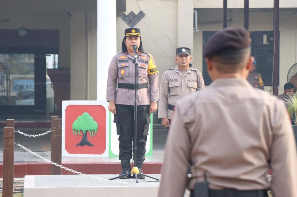 Kobarkan Semangat Keolahragaan, Polres Banjarbaru Gelar Upacara Peringatan Haornas Tahun 2023
