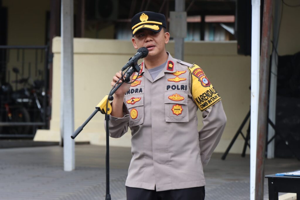 Polres Banjarbaru Laksanakan Pengamanan Kegiatan Kampanye Di Guntung Manggis