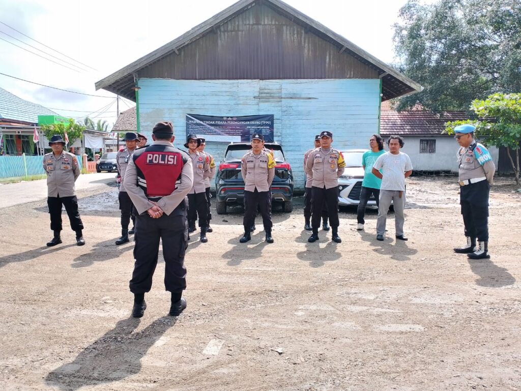 Polsek Aluh-Aluh Polres Banjarbaru Laksanakan Pengamanan Kampanye