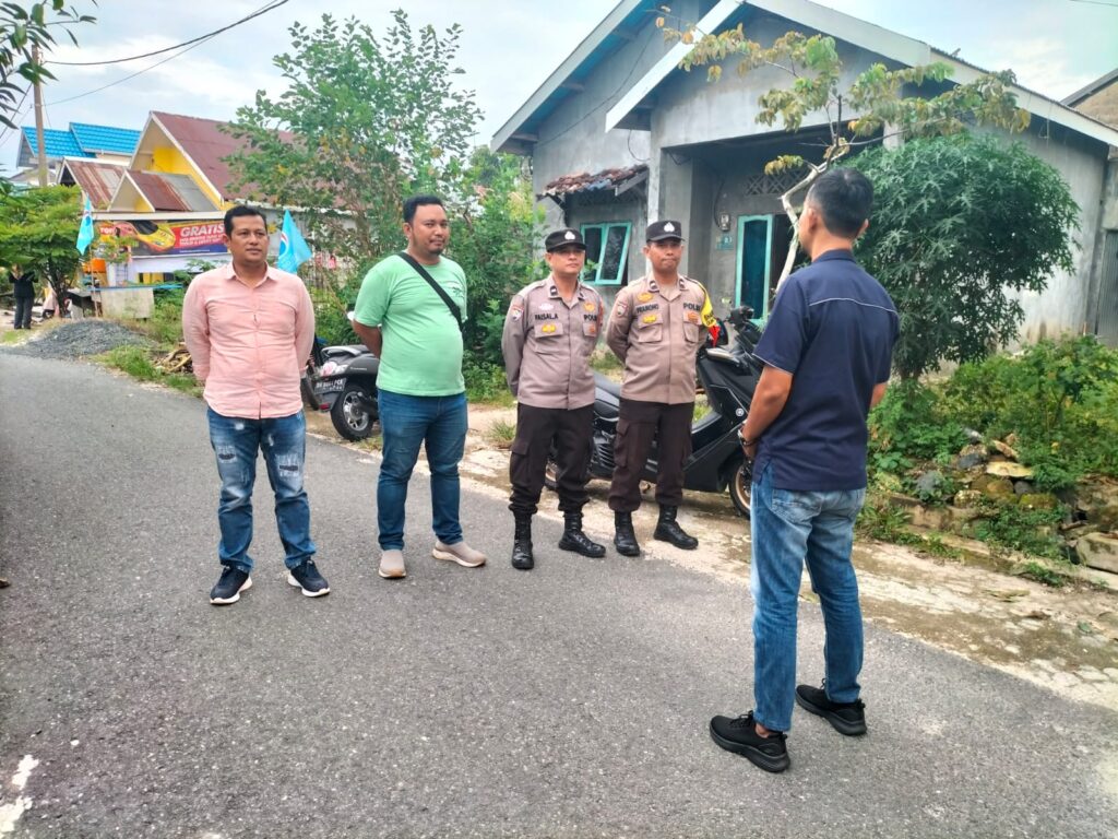 Pelaksanaan Pengamanan Kampanye Di Guntung Manggis Oleh Personel Polres Banjarbaru
