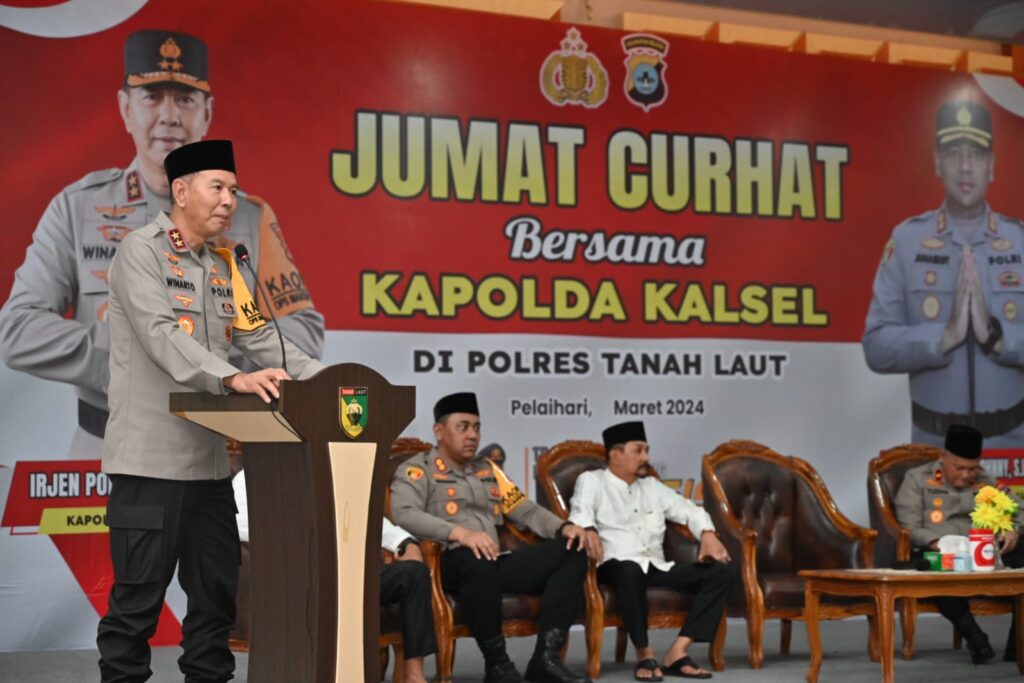 Kapolda Kalsel Irjen Pol Winarto Safari Ramadhan dan Jumat Curhat di Tanah Laut