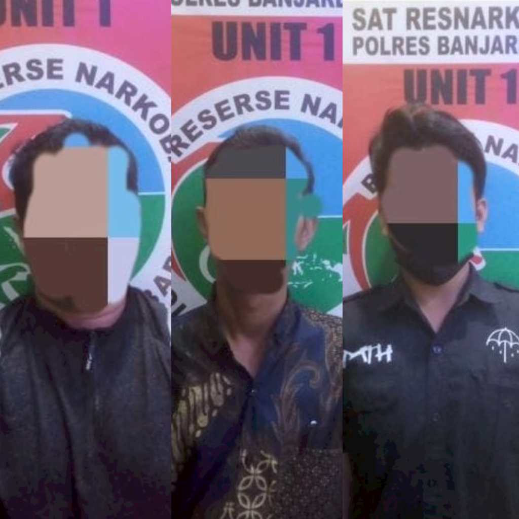 Sat Resnarkoba Polres Banjarbaru Berhasil Menangkap Tiga Pelaku Pemakai dan Pengedar Narkotika Jenis Sabu