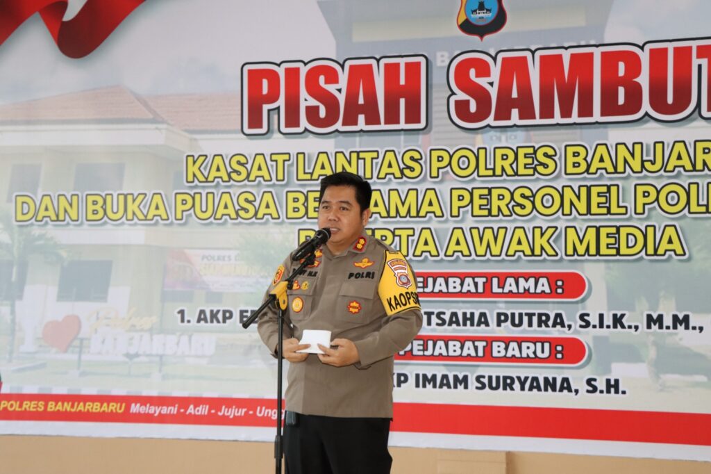 Diwarnai Keakraban Dan Kekeluargaan, Pisah Sambut Kasat Lantas Polres Banjarbaru Juga Diisi Dengan Kegiatan Buka Bersama