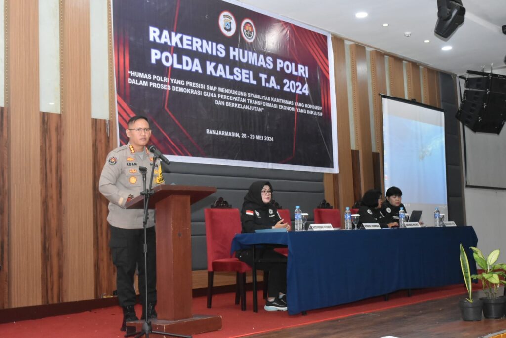 Polda Kalsel Gelar Rakernis Fungsi Humas TA.2024