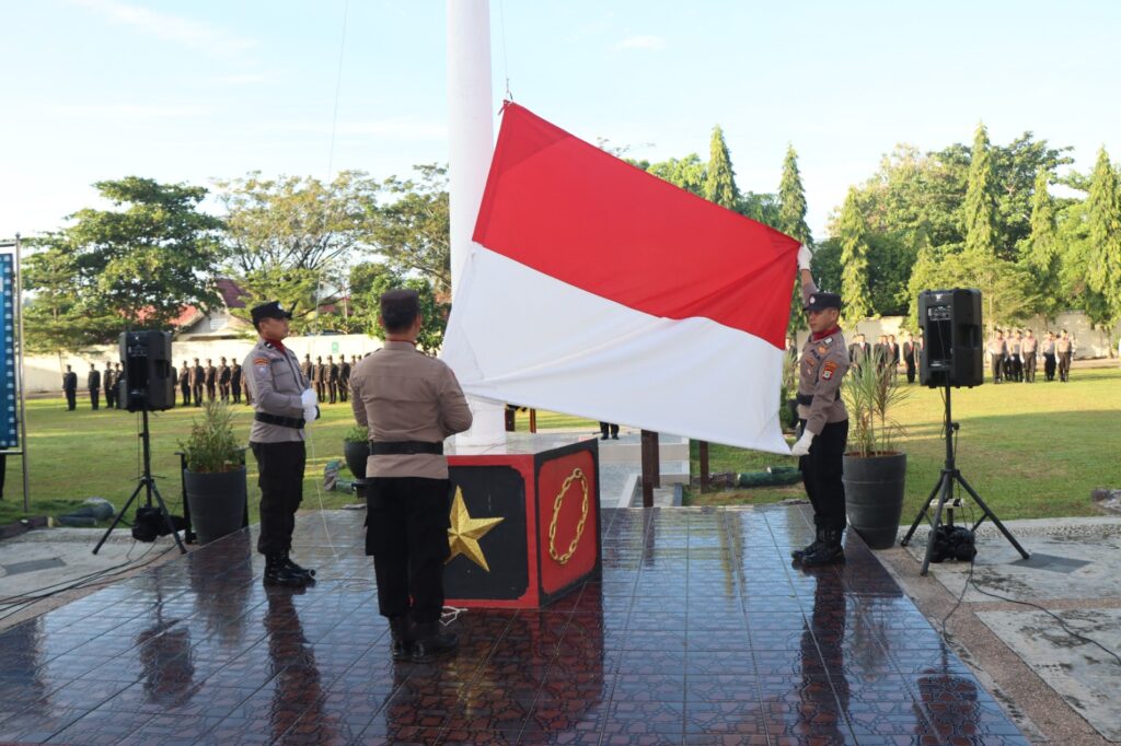 Pimpin Upacara Peringatan Hari Lahir Pancasila, Kompol Winda Adhiningrum Sampaikan Hal Ini Kepada Personel