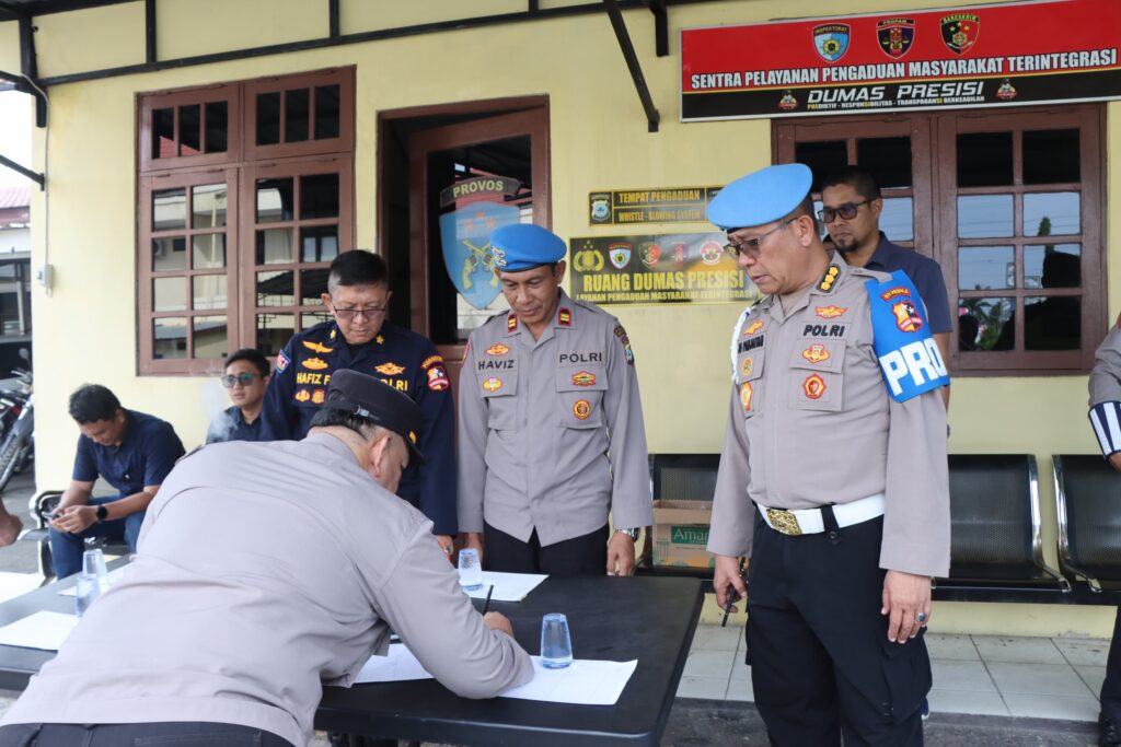 Tingkatkan Disiplin dan Profesionalisme Anggota, Propam Polri Laksanakan Gaktibplin Di Polres Banjarbaru