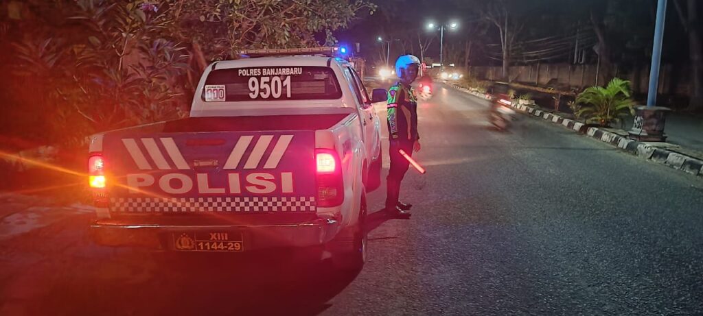 Sat Lantas Polres Banjarbaru Laksanakan Patroli di Daerah Rawan Kecelakaan dan Pelanggaran