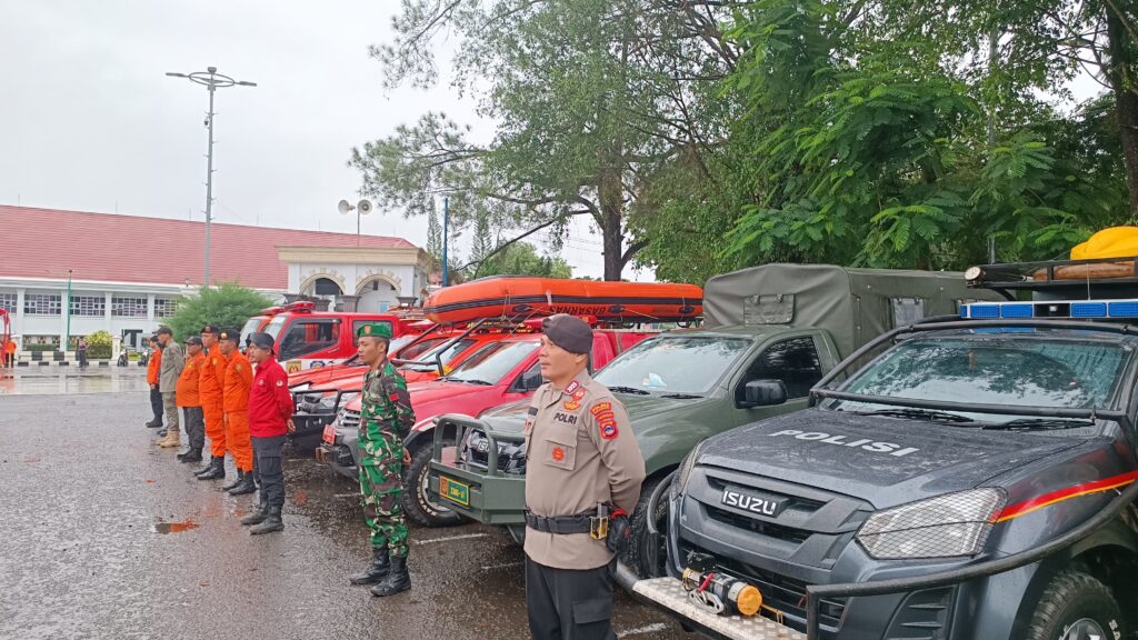 Langkah Mitigasi, Tiga Pilar Di Banjarbaru Laksanakan Apel Gabungan Siaga Bencana